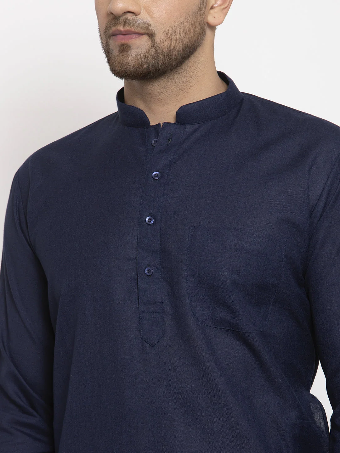 Men's Cotton Blend Solid Kurta - Image 19