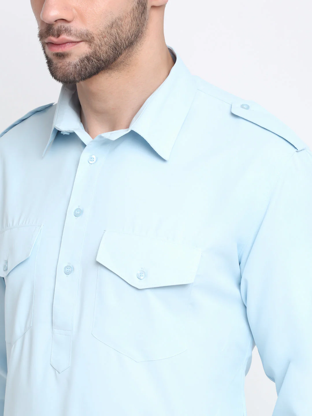 Men's Cotton Blend Solid Pathani and Salwar Set - Image 22