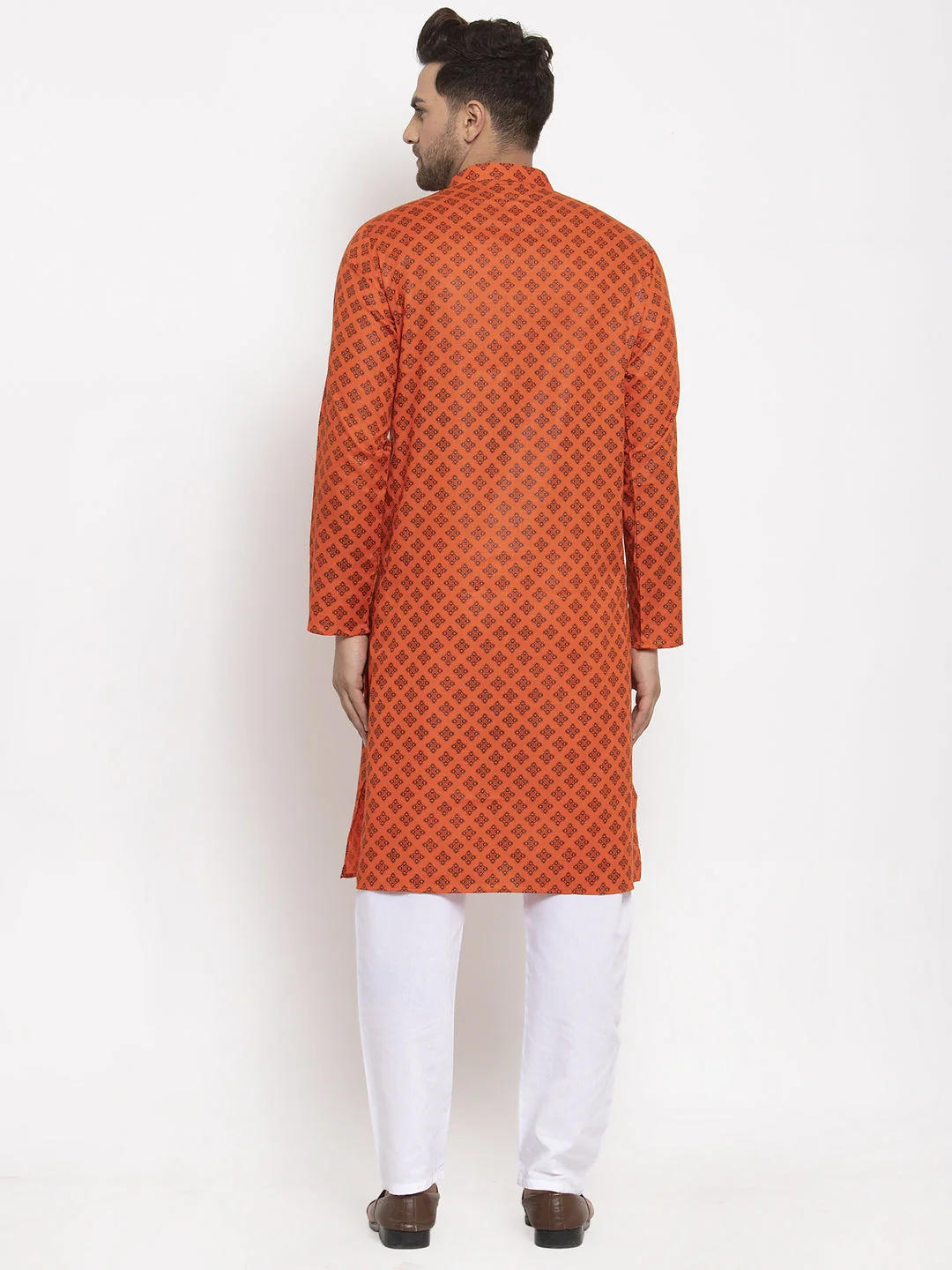 Men's Cotton Printed Kurta Pyjama Set - Image 12