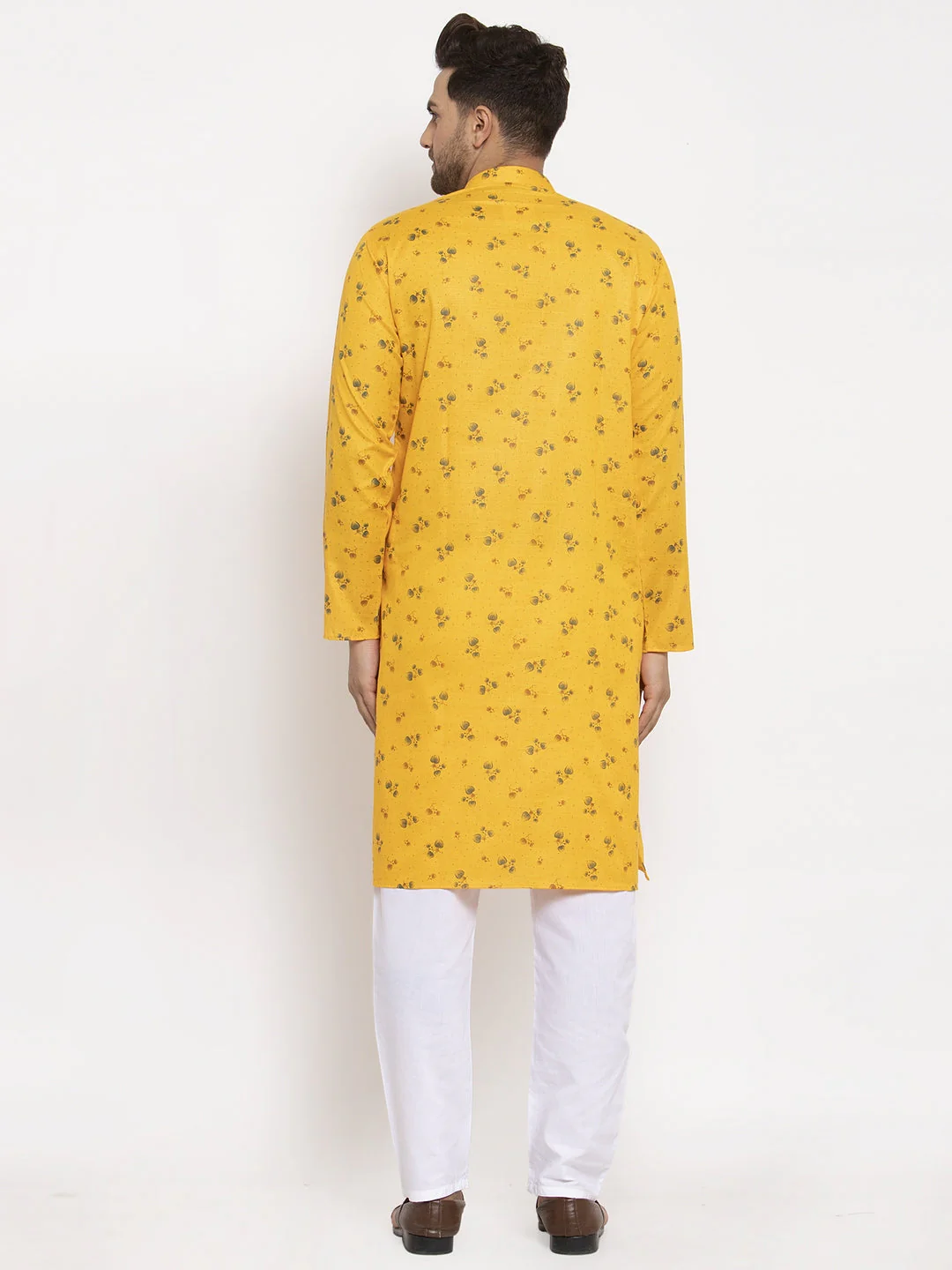 Men's Cotton Printed Kurta Pyjama Set - Image 17