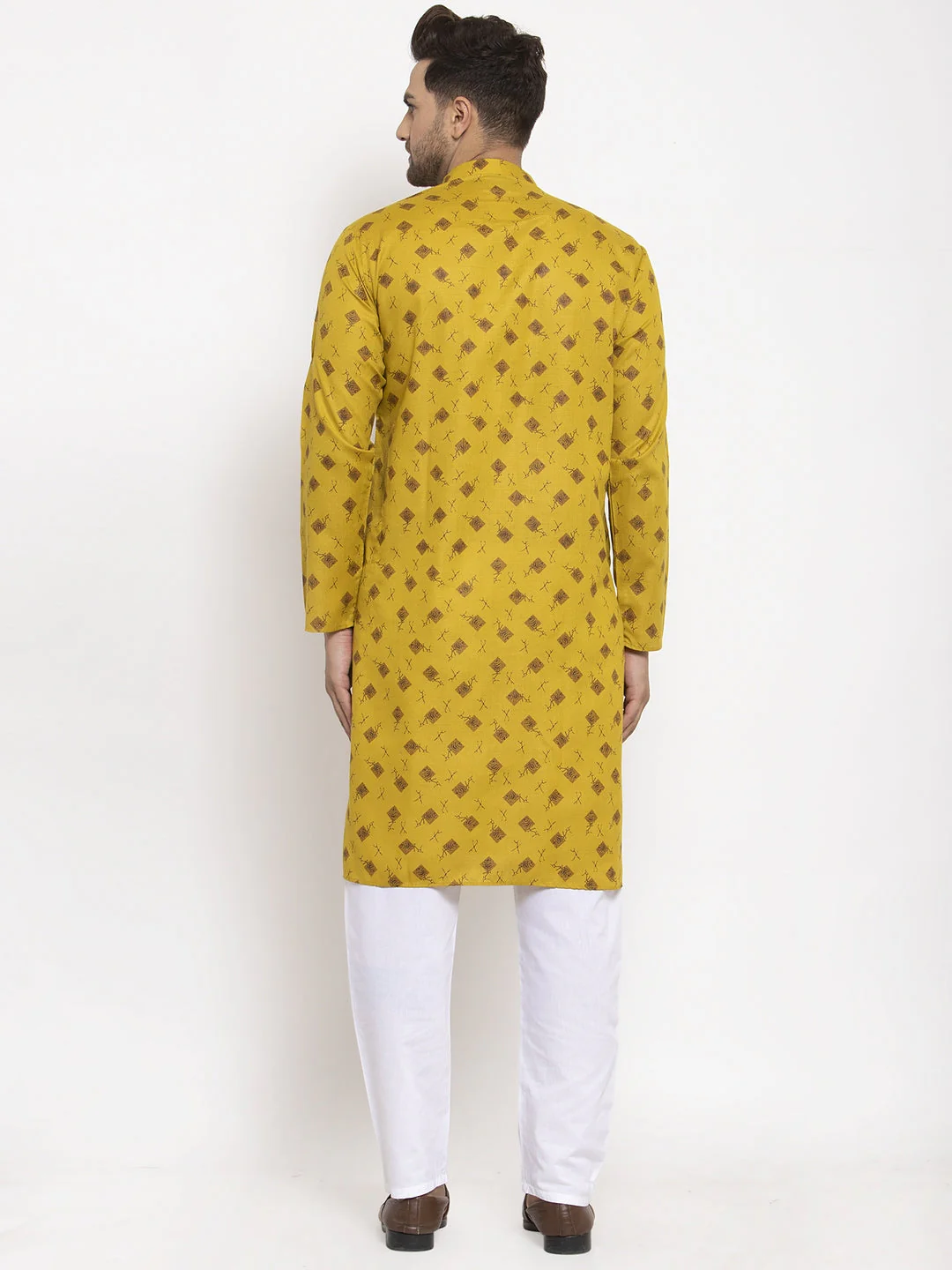 Men's Cotton Printed Kurta Pyjama Set - Image 7