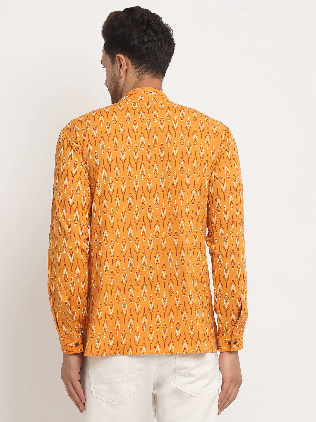 Men's Cotton Printed Waist Length Short Kurta - Image 22