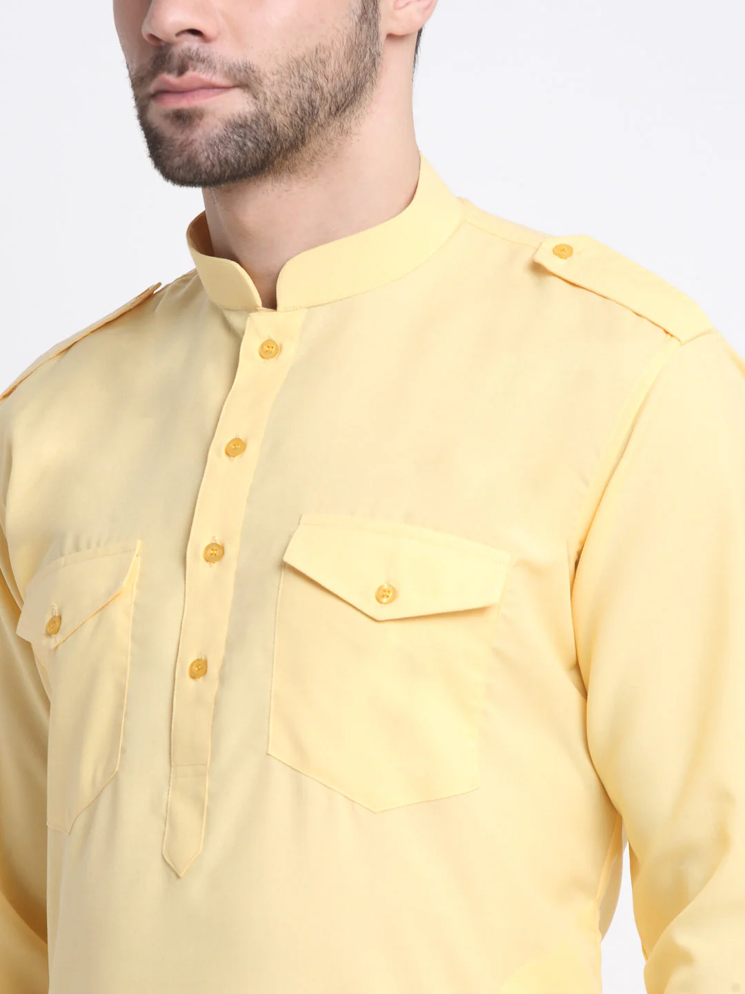 Men's Cotton Solid Pathani and Salwar Set - Image 32