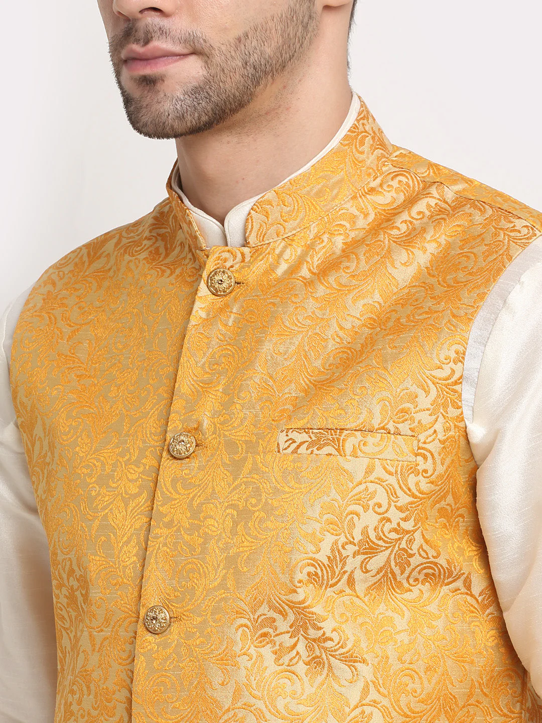 Men's Jacquard Woven Design Jacket Only - Image 4