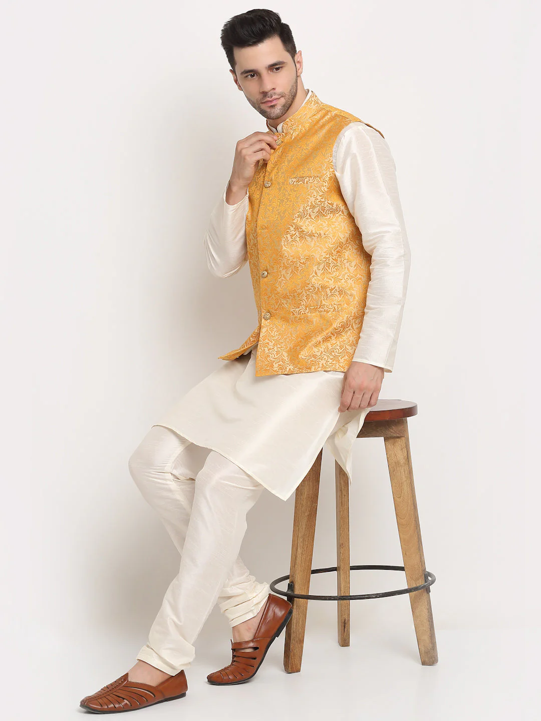 Men's Jacquard Woven Design Jacket Only - Image 5