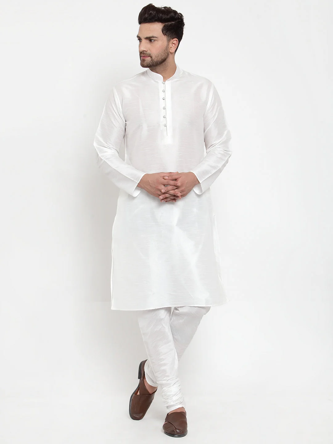 Men's Silk Kurta Churidar Set - Image 192