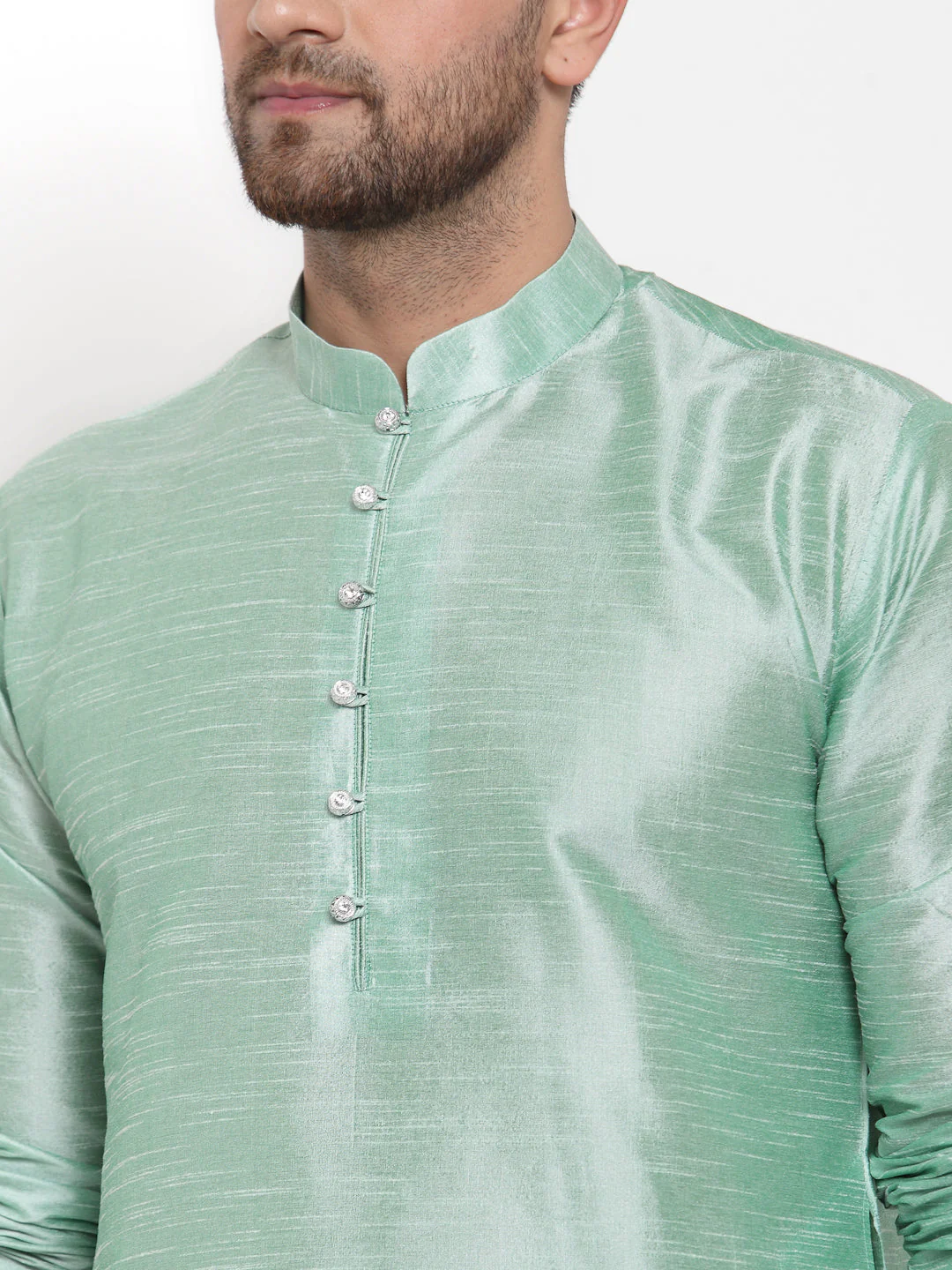 Men's Silk Kurta Churidar Set - Image 24