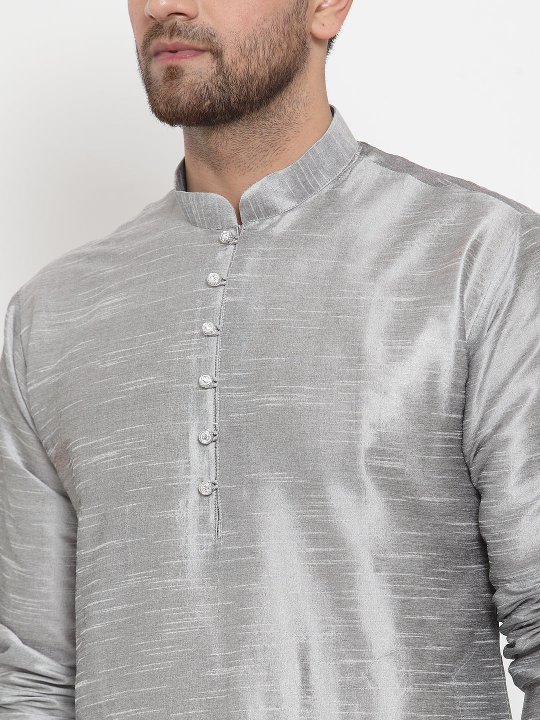 Men's Silk Kurta Churidar Set - Image 34