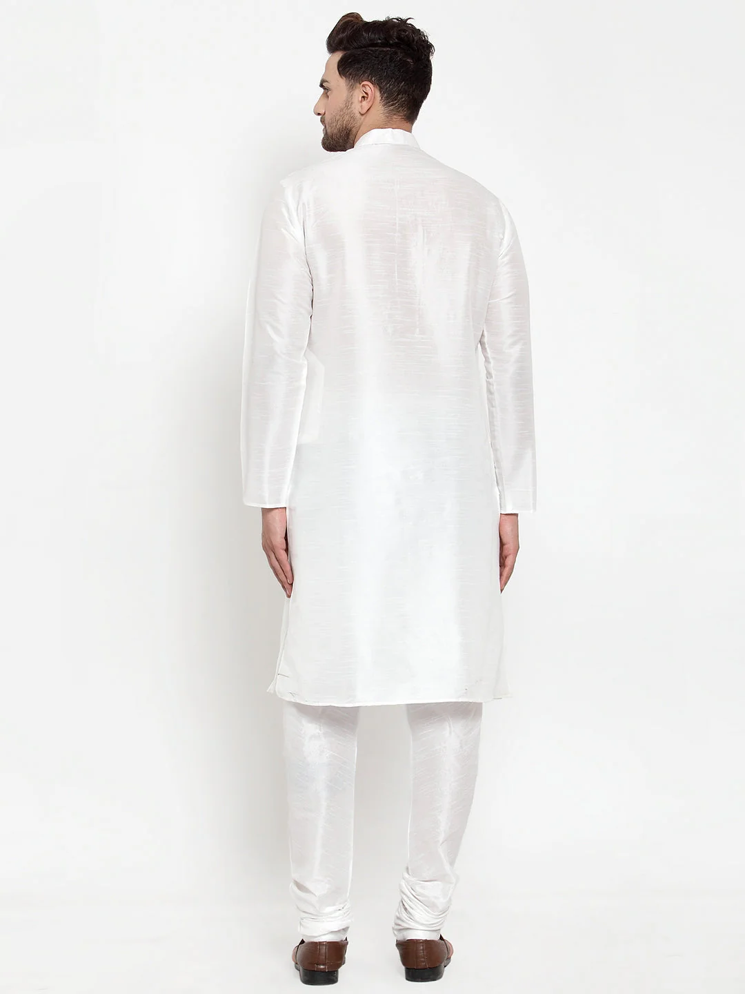 Men's Silk Kurta Churidar Set - Image 37