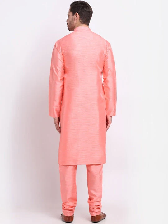 Men's Silk Kurta Churidar Set - Image 52