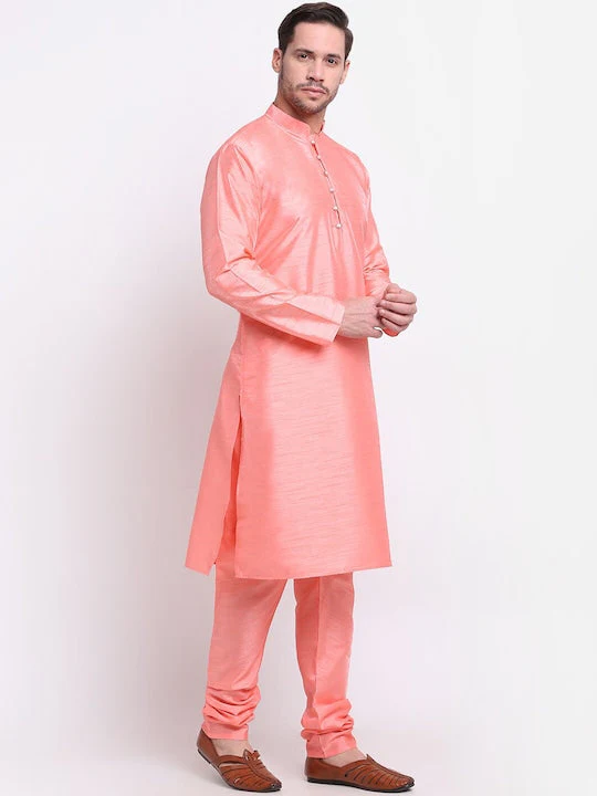 Men's Silk Kurta Churidar Set - Image 53