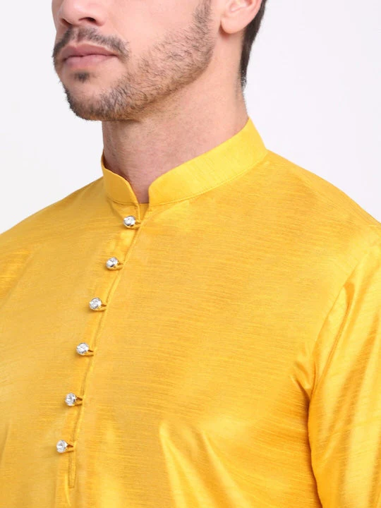 Men's Silk Kurta Churidar Set - Image 66