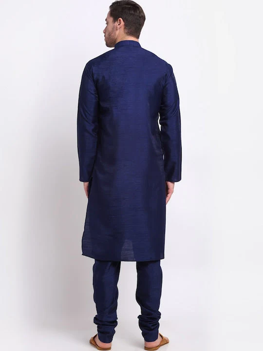Men's Silk Kurta Churidar Set - Image 88