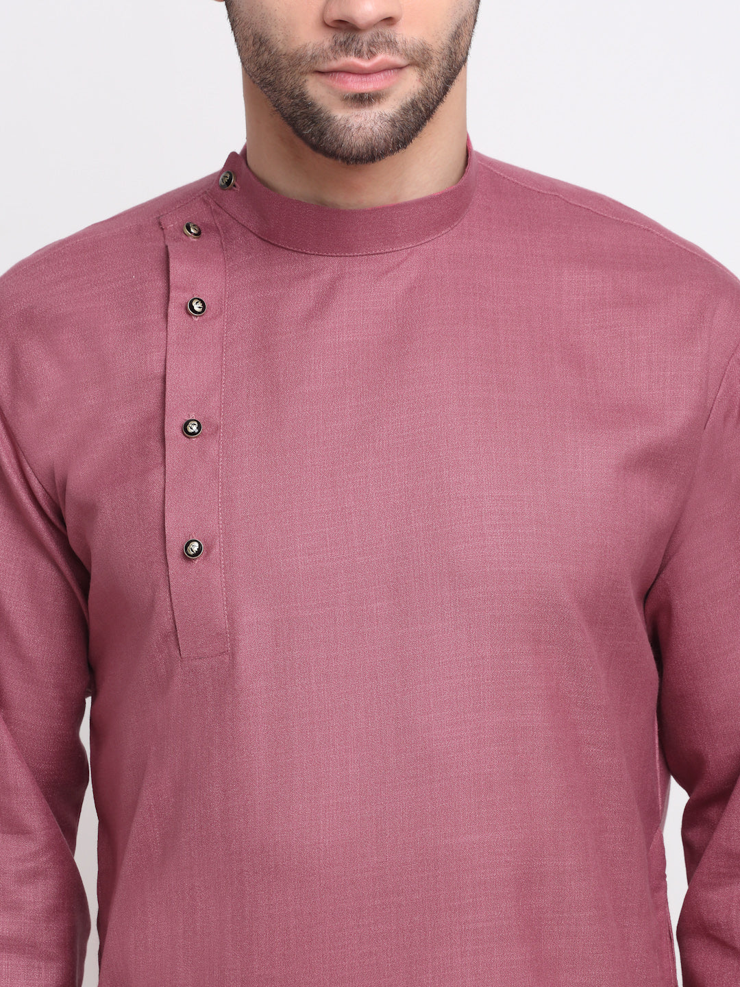 Men's Solid Cotton Straight Side Cut Kurta with Pyjama set - Image 11