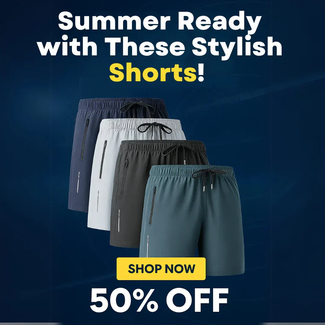 Men's Stretch Shorts (Pack of 3) | Soft & Breathable Summer Wear - Image 10
