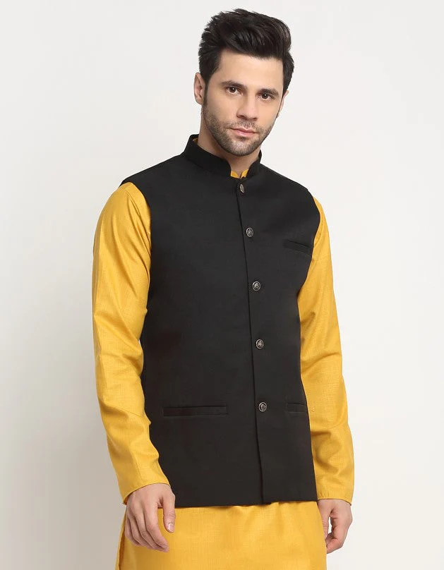 Men's Twill Cotton Nehru Jacket Only - Image 136