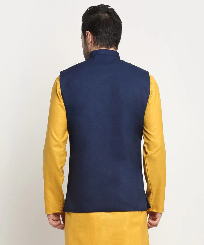 Men's Twill Cotton Nehru Jacket Only - Image 16