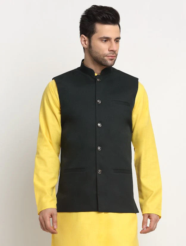 Men's Twill Cotton Nehru Jacket Only - Image 224