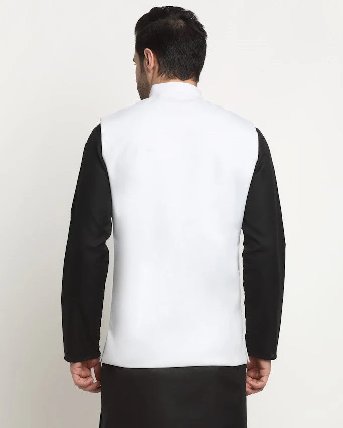 Men's Twill Cotton Nehru Jacket Only - Image 23