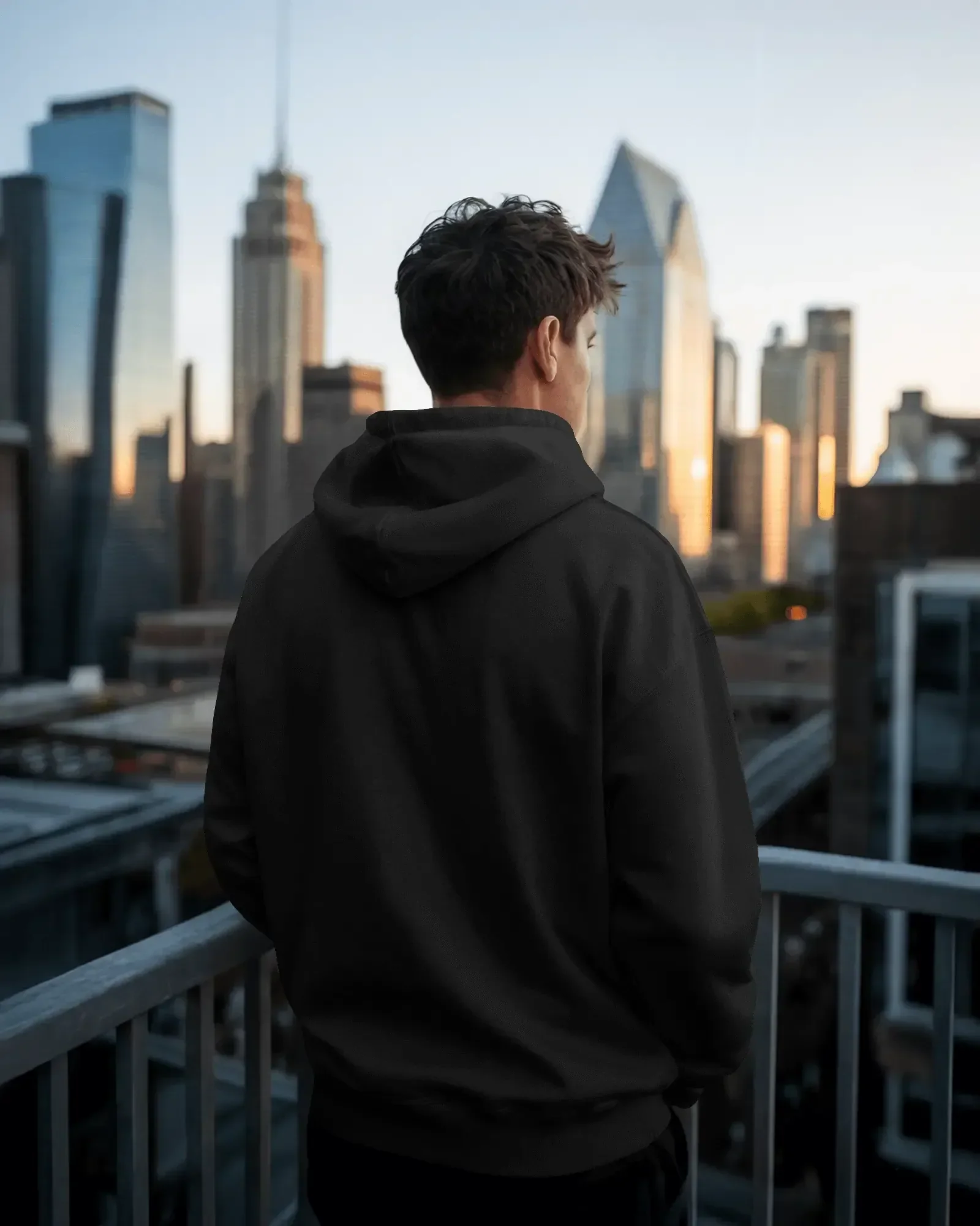 Mercury X Premium 300 GSM Fleece Hoodie (Black) – Ultra-Soft, Heavyweight Streetwear Essential - Image 2