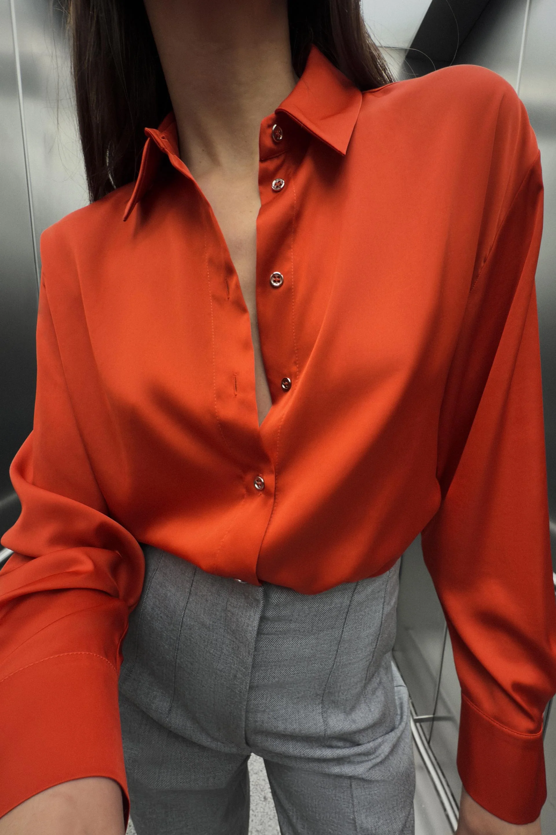 MESSALINE SATIN SHIRT - Image 90