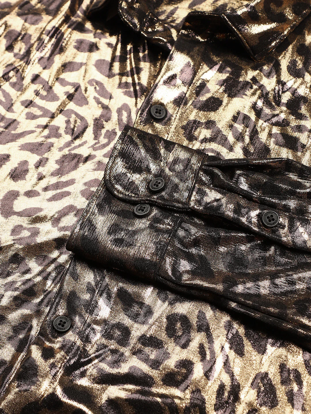 Metallic-Cheetah Velvet Shirt - Image 9