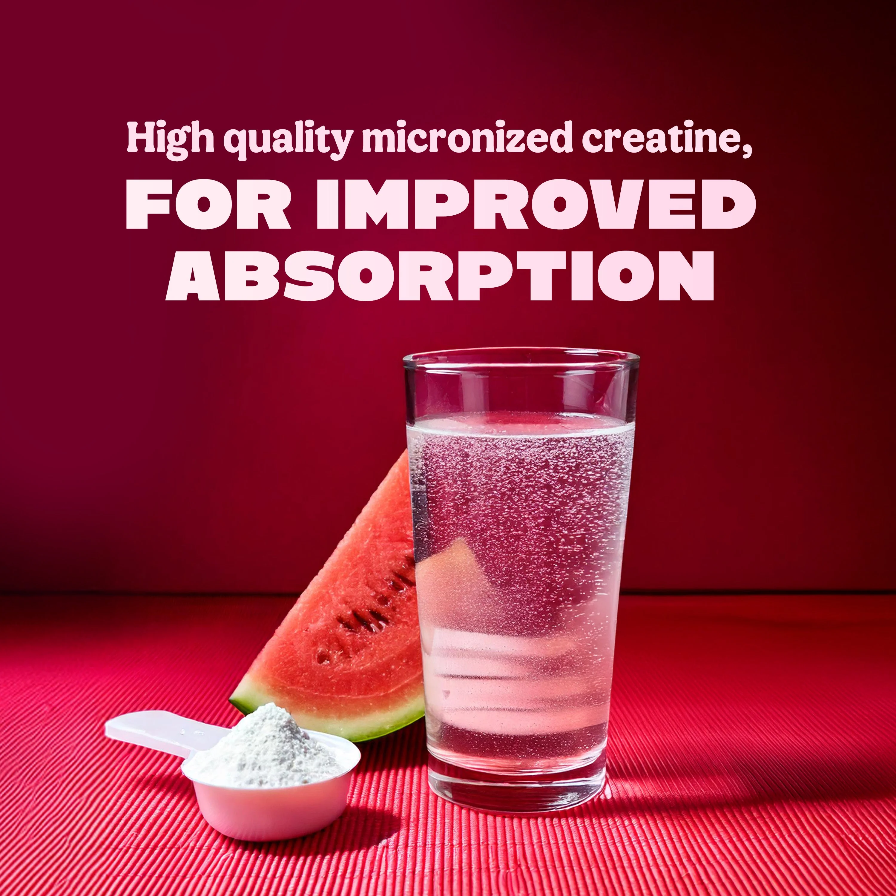 Micronised Creatine Monohydrate - Watermelon - 3g per scoop 114g - Image 2