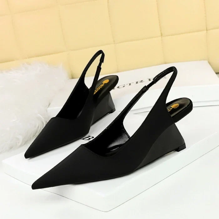Mid Low Wedges Heels - Image 4