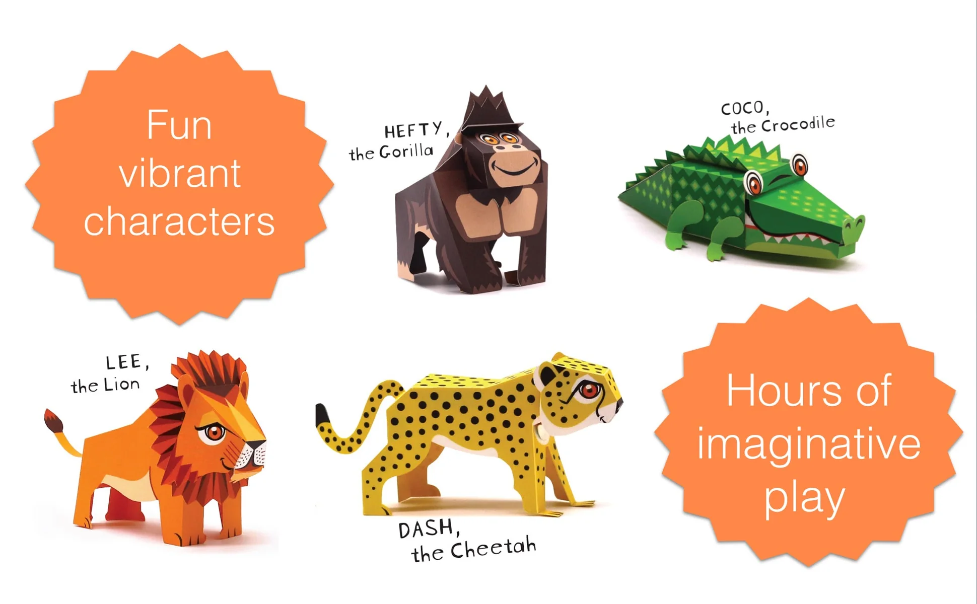 Mini Gorilla DIY Animal Paper Craft Kit - Image 7