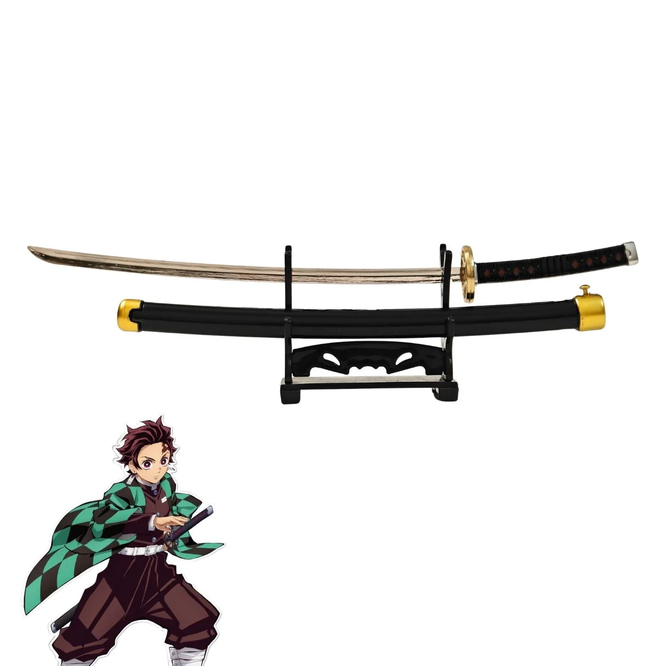 Mini Metal Katana (not sharp, 24 cm) | Button open (katana stand not included) - Image 30
