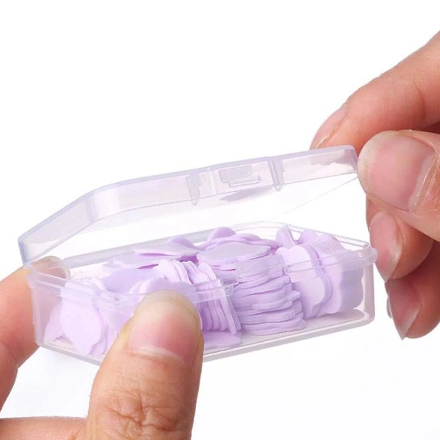 Mini Portable Travel Soap Paper Sheets Flower Shape (100 Pcs Set Approx / Mix Color) - Image 4