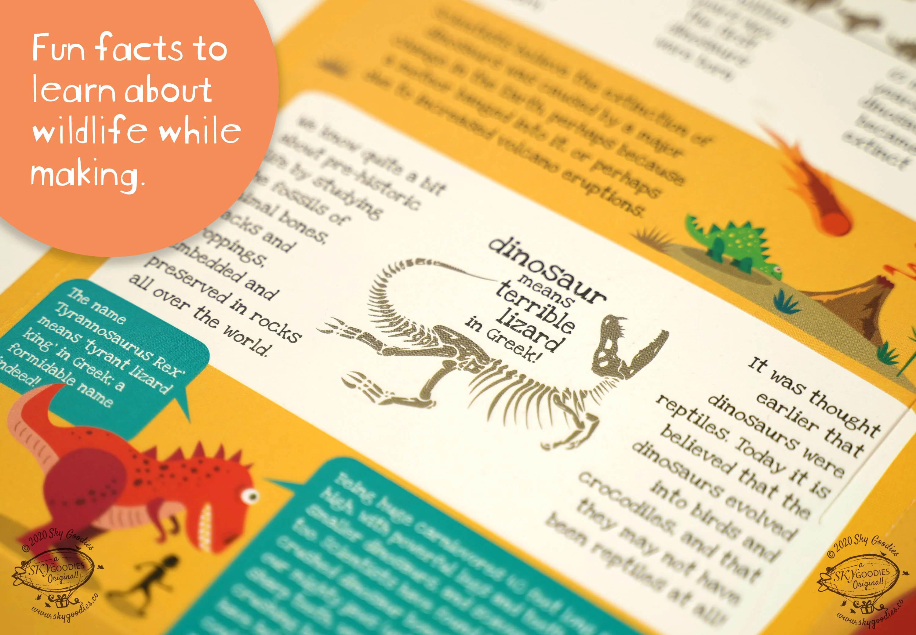 Mini Pterosaur DIY Dinosaur Paper Craft Kit - Image 7