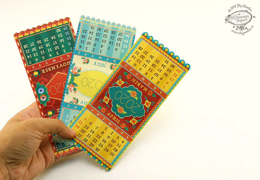 Mini Sewing Machine Desk Calendar 2025 DIY Paper Craft Kit - Image 8
