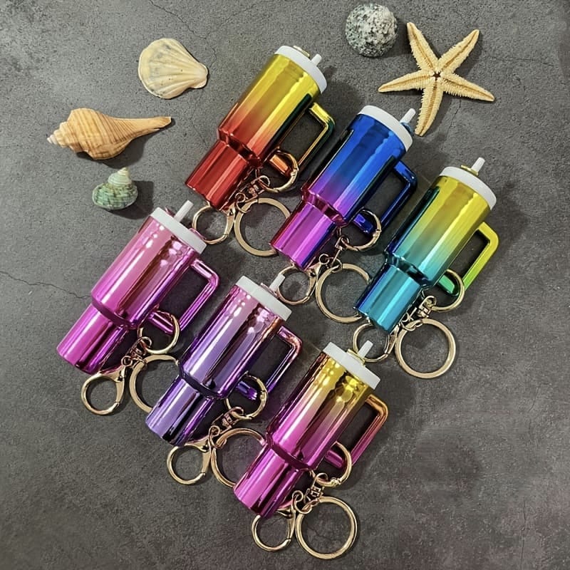 Mini Tumbler Quencher Keychain Trendy Keyring Bag charm 1 pc - Image 3