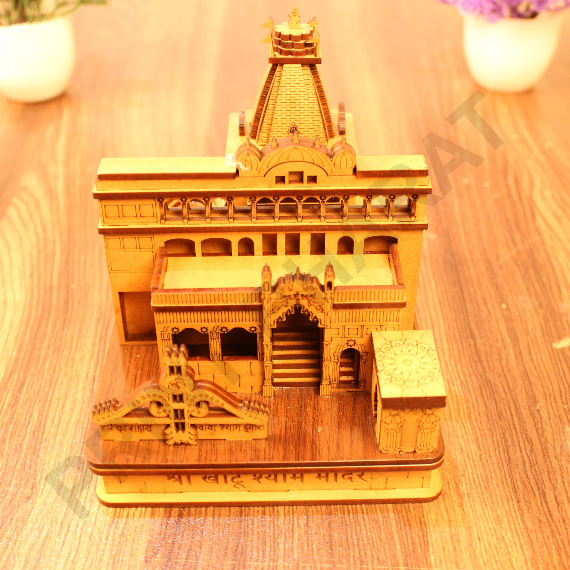 Miniature Temple Handmade, Khatu Shyam Tample -3D Replica, Religious Gifts, Indian Pooja Decor, Home Decor Length: 15 cm,Widht: 12.5 cm,Height: 13 cm - Image 5