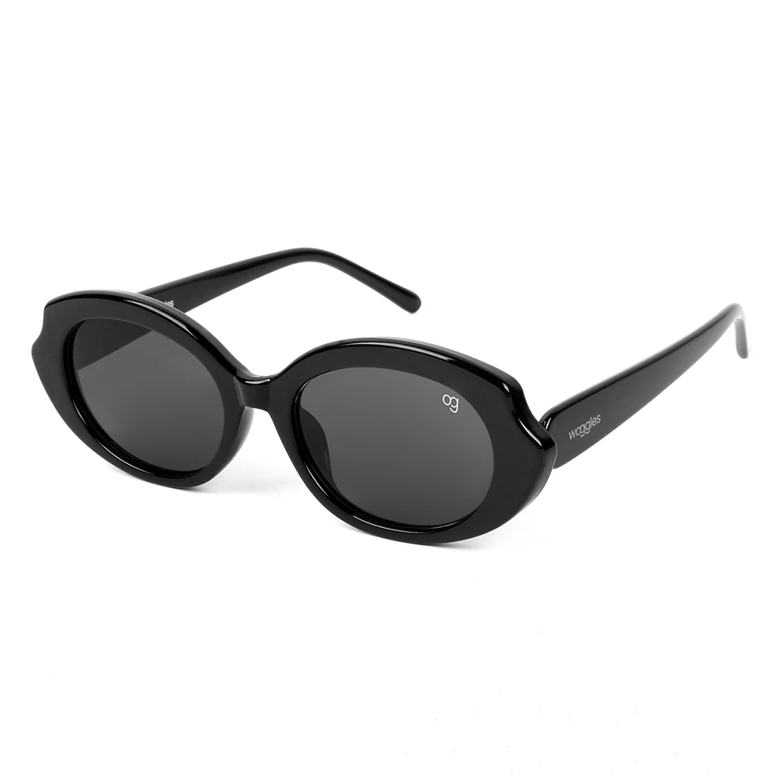 Minimalist Blue Oval Sunglasses - Image 7