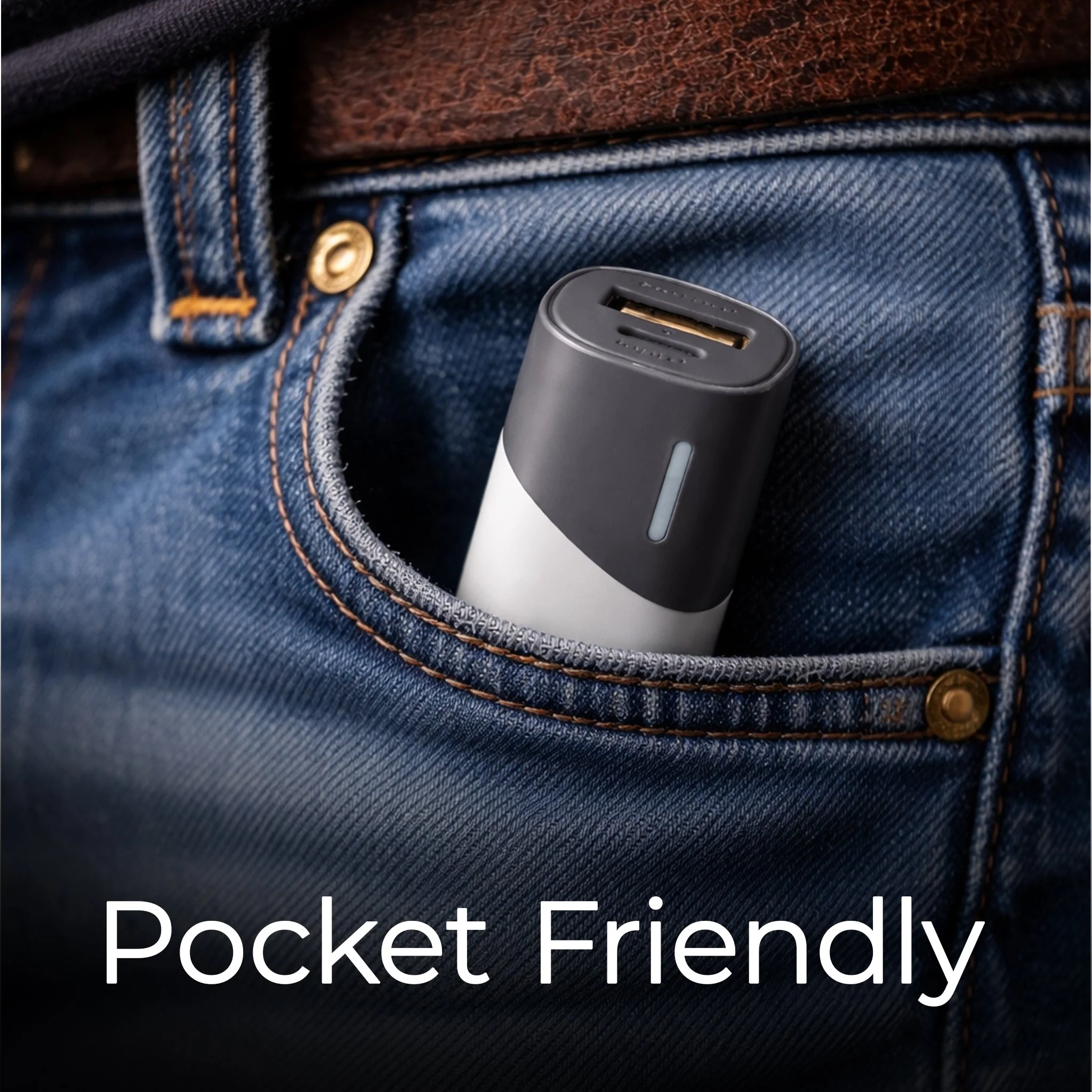 Pocket Power Bank | Ultra‑Compact 2600 mAh | Instant Charging and Easy to Carry - Image 3