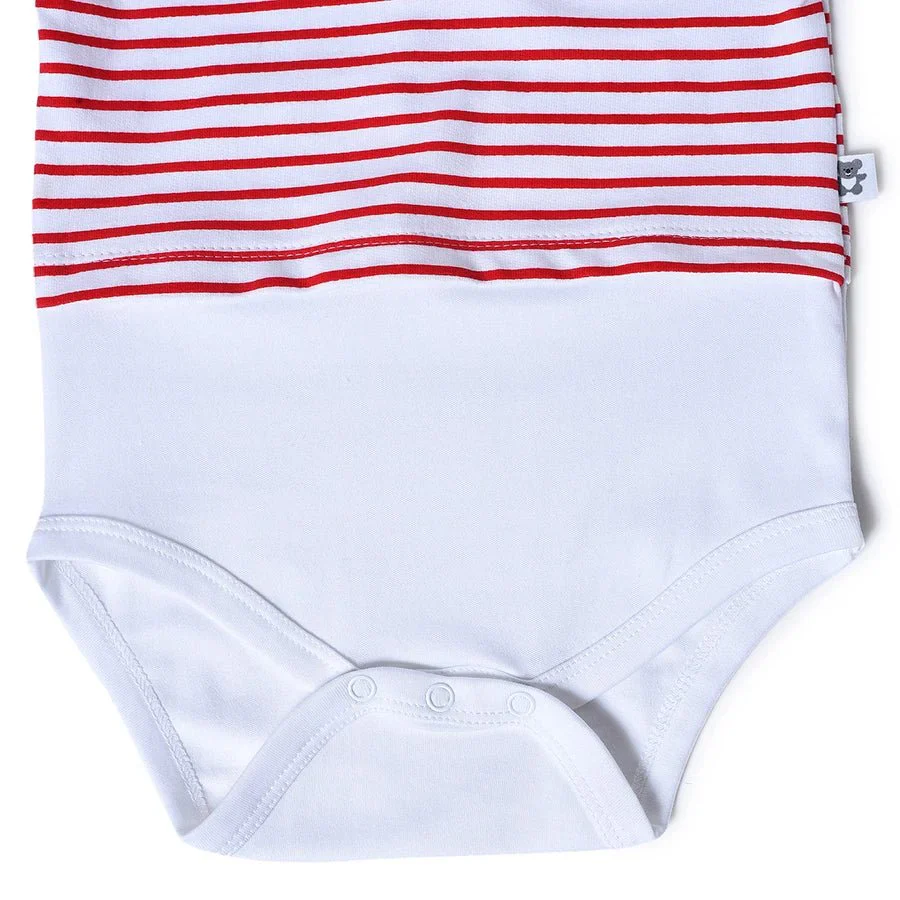Misty Clear Sky Brushed Fleece Baby Dungaree Set - Image 6