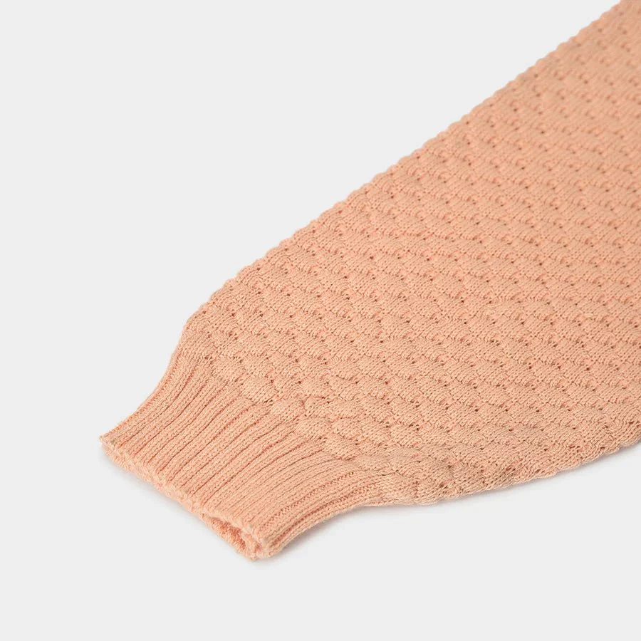Misty Coral Knitted Baby Girl Jumper Clothes Set - Image 8