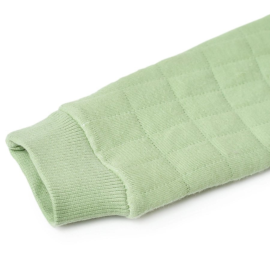 Misty Corgi Quilted Green Baby Girl Sweatshirt & Pajama Set - Image 8
