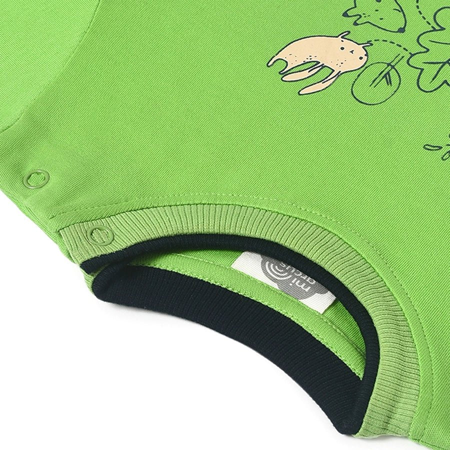 Misty Green Printed T-Shirt For Baby Boy - Image 7