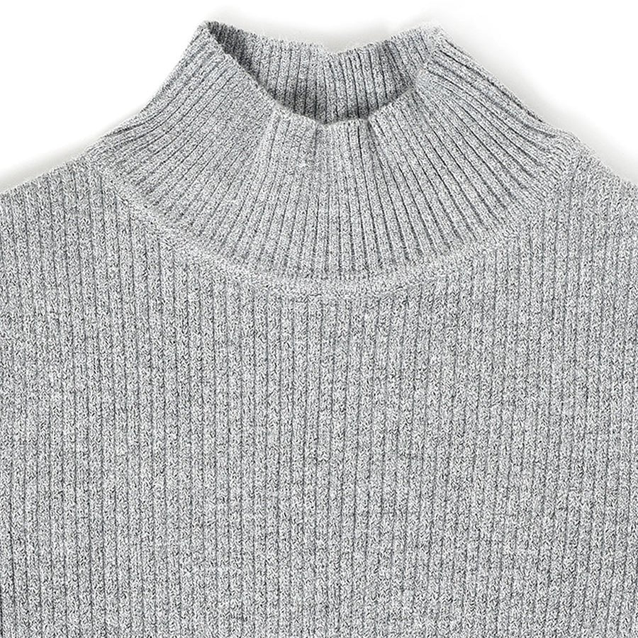 Misty Knitted Baby Thermal Grey Top With Turtle Neck - Image 4