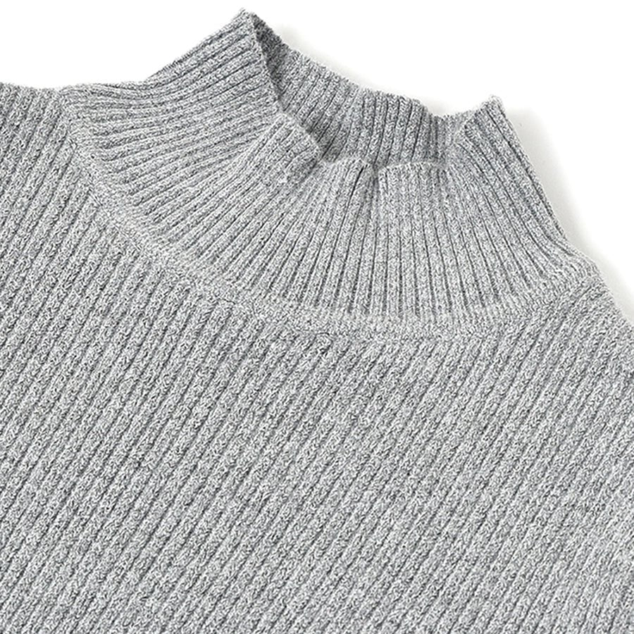 Misty Knitted Baby Thermal Grey Top With Turtle Neck - Image 5