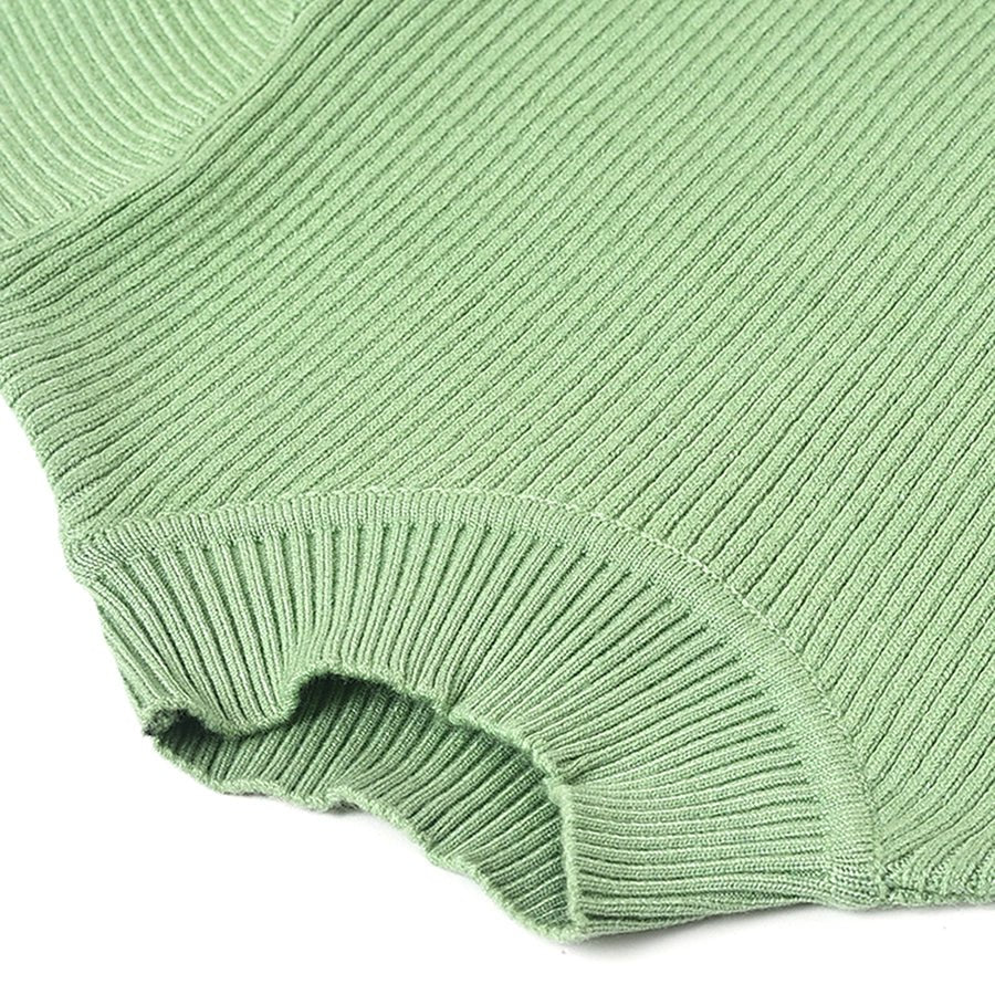 Misty Knitted Girls Kids Thermal Green Top With Turtle Neck - Image 7