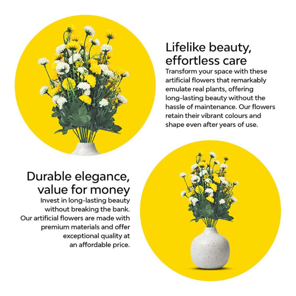 Mixed Chrysanthemum Artificial Flowers - Image 13