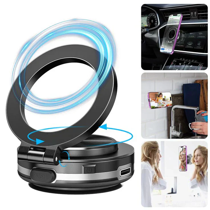 Mobile Holder Magnetic Car With Suction - Image 2