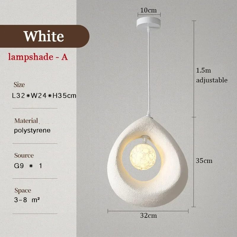 Modern Earthy style pendant light Chandelier for Living Room Outdoor Light - Warm White - Image 2