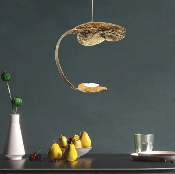 Modern Led Metal Antique Gold Hanging Pendant Ceiling Light - Warm White - Image 7