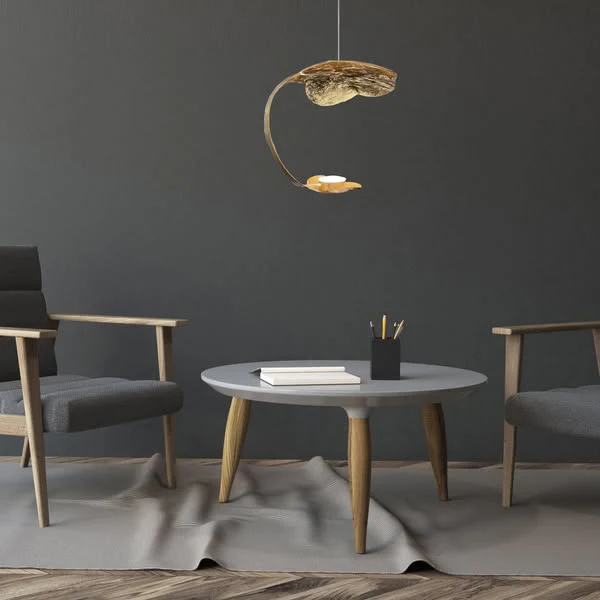 Modern Led Metal Antique Gold Hanging Pendant Ceiling Light - Warm White - Image 9