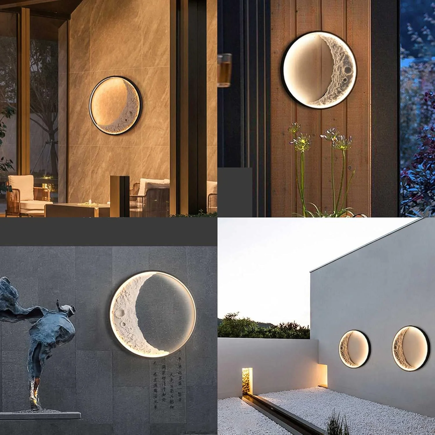 Modern LED Moon Wall Light – 3D Lunar Surface Design with Backlit Glow for Bedroom, Living Room, or Kids Room Decoration - Image 3